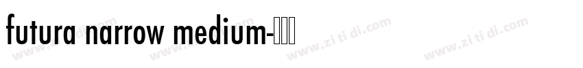 futura narrow medium字体转换